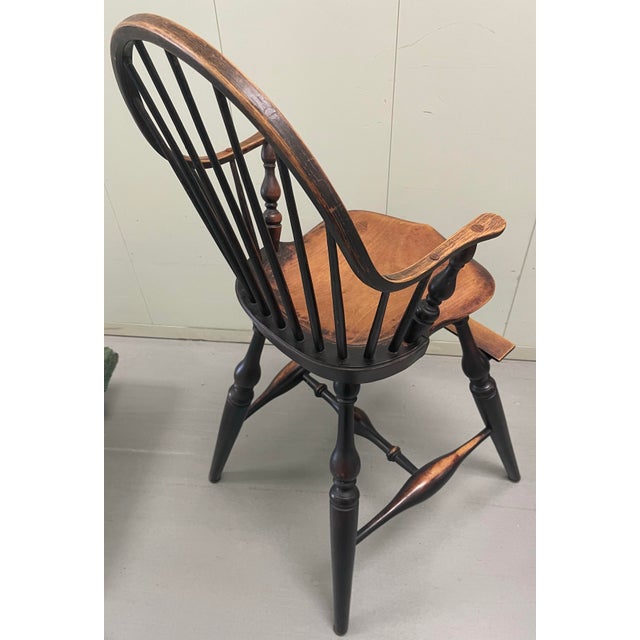 1980s Reproduction Windsor Wcw Child Size High Chair For Sale - Image 6 of 12