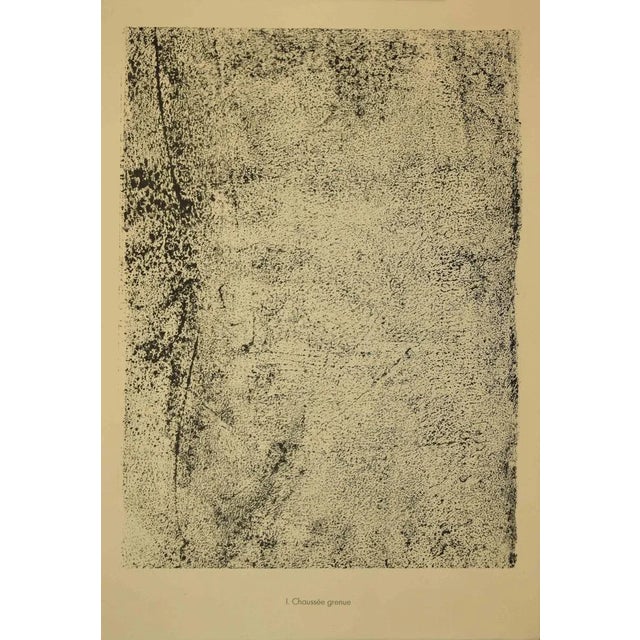 Chausseèe grenue is an original B/W lithograph from the album Sies et Chausseèes by the French founder of Art Brut, Jean...