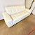 Early 21st C Modern Contemporary Cube White Leather Sofa, After Knoll. For Sale - Image 6 of 10