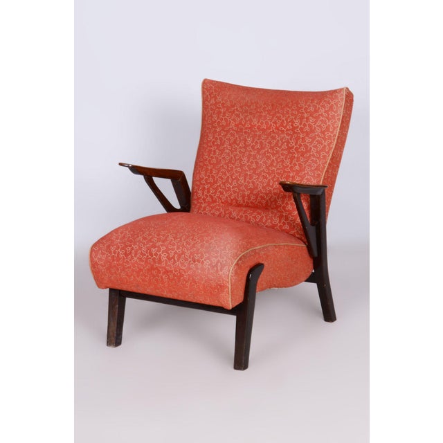 Art Deco Oak Armchair by Antonin Kybal, Czechia, 1930s For Sale - Image 10 of 10