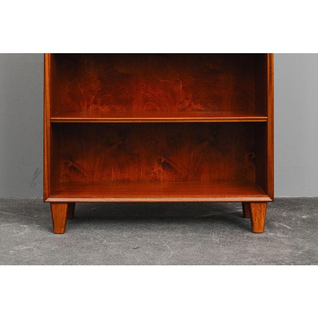 Brown Small Mid-Century Shelf in Mahogany For Sale - Image 8 of 12