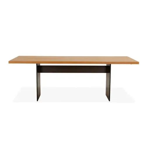 Brown Janua SC42 Wooden Dining Table in Oak For Sale - Image 8 of 10