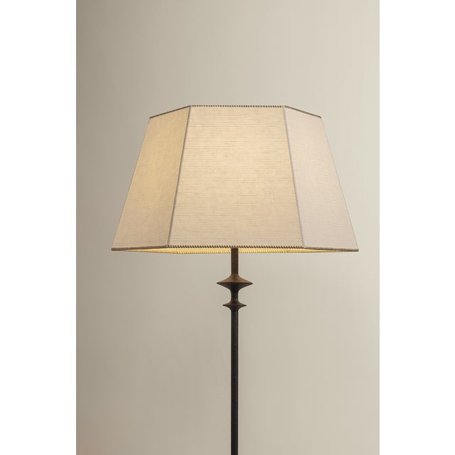 2020s Hudson Valley Lighting Celmins 22 in. 1 Light Floor Lamp in Black Iron Finish For Sale - Image 5 of 11