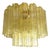 Handcrafted Flush Mount in Gold with Amber Murano Glass by Simoeng for Simoeng For Sale
