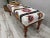 Wood Embroidered Hemp Kilim Ottoman Bench For Sale - Image 7 of 9