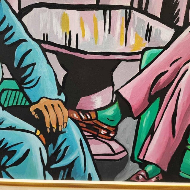 Max Hamlet, Animal Heads, 1995, Acrylic Painting on Canvas, Framed For Sale - Image 4 of 15