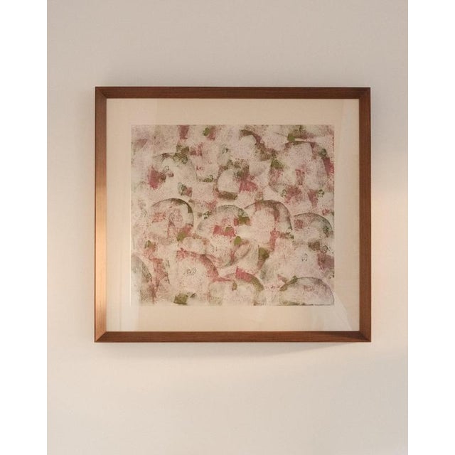 A subtle abstract collage by Anna Shanon , a Polish-born collagist who settled in Paris in 1954. In this composition,...