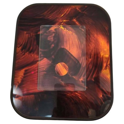 Bakelite and Acrylic Tortoiseshell Photo Frame, Italy, 1970s For Sale - Image 6 of 6