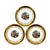 Gold Mid 20th Century Sabin 22 Carat Crest-O-Gold Salad Plates - Set of 3 For Sale - Image 8 of 8