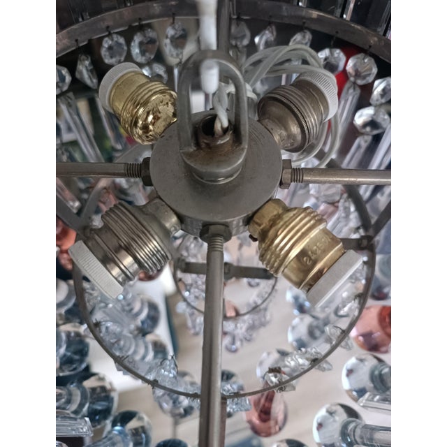 Murano Glass Teardrop Chandelier, 1960s For Sale - Image 9 of 10