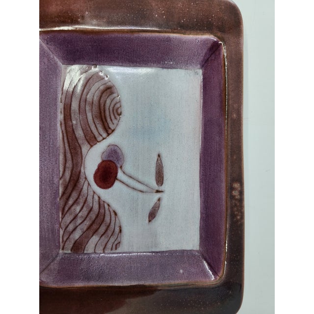 Vintage Ceramic Trinket Tray from Cloutier Brothers, France, 1950 For Sale - Image 10 of 11