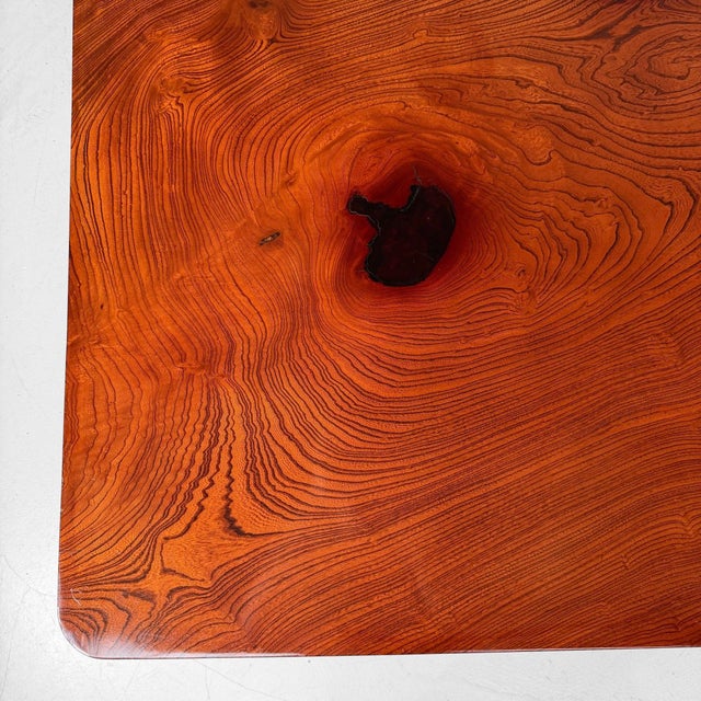 Brown Large Japanese Zataku Low Table in Keyaki Wood, 1960s For Sale - Image 8 of 18