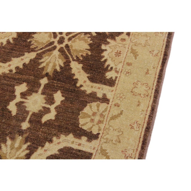 1990s Boho Chic Ziegler 1990's Brown/Tan Wool Runner Rug- 2'6'' X 9'8'' For Sale - Image 5 of 10