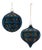 Glass Round Ornaments (Set of 6) For Sale
