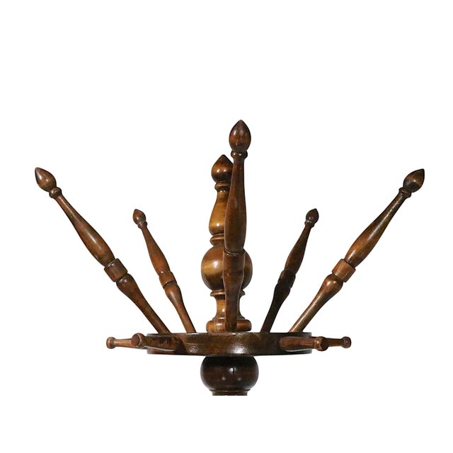 19th Century 19th Century Victorian Walnut Coat Rack Coat Tree For Sale - Image 5 of 13