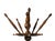 19th Century 19th Century Victorian Walnut Coat Rack Coat Tree For Sale - Image 5 of 13