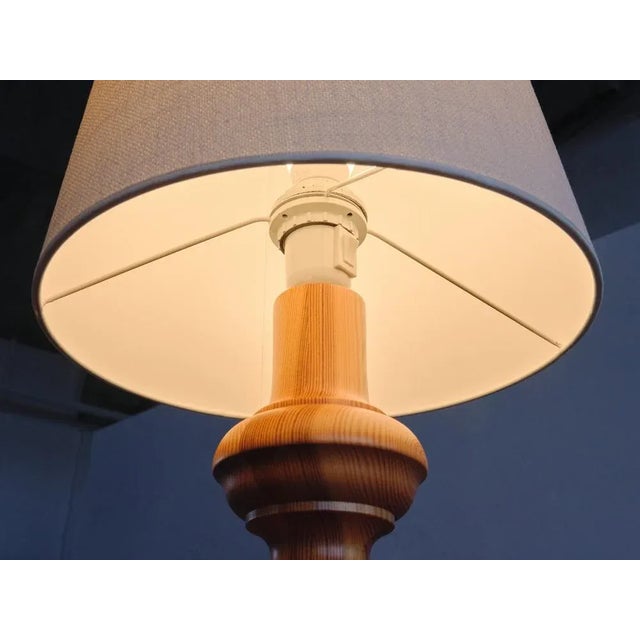 Tall Nybro Armaturfabric Floor Lamp in Pine Wood, Sweden, 1960s For Sale - Image 11 of 13