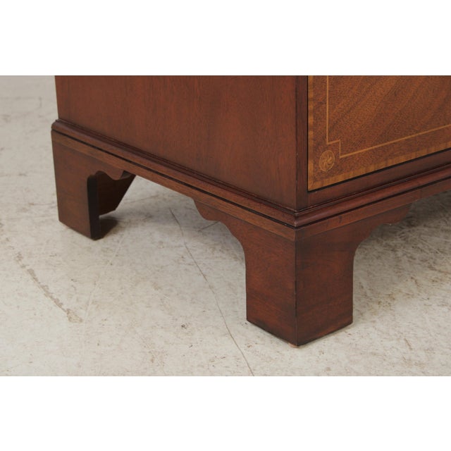 Baker Historic Charleston Inlaid Mahogany Bedroom Armoire For Sale - Image 12 of 15