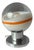 Table Lamp in White Orange Glass Chrome from Doria For Sale