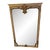 Vintage Cream & Gold Wooden Mirror For Sale