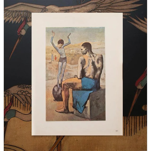 1950s 1955 After Pablo Picasso "Girl on a Ball", First French Edition Period Offset Lithograph For Sale - Image 5 of 10