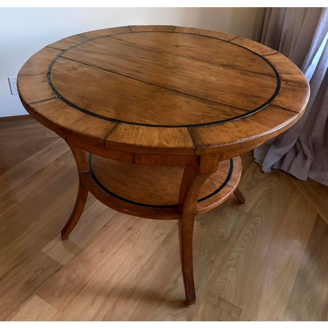Biedermeier 1990s Biedermeier “Vienna” Walnut Side Table For Sale - Image 3 of 3
