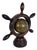 Vintage 1970s Desktop Nautical Globe Ship's Wheel For Sale
