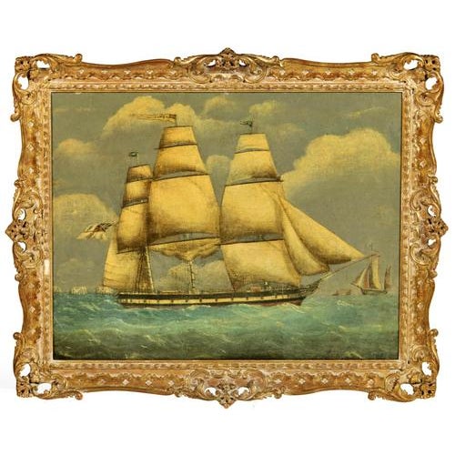 English School Artist, Nautical Scene, 19th Century, Oil on Canvas, Framed For Sale - Image 3 of 6