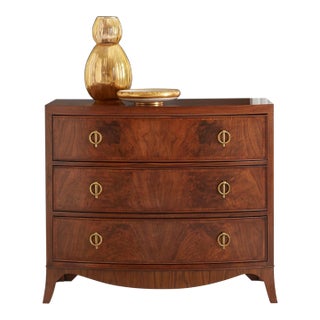 Modern History Medium Bowfront Chest For Sale