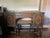 1920s Berkey & Gay Jacobean Revival Burl Walnut Kneehole Desk/Vanity With Glass Top & Stool, Vintage, Maker's Mark For Sale - Image 15 of 16