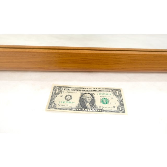 Solid Teak Frame Danish Mid Century Modern 32x44 Rectangle Wall Mirror Mint! For Sale - Image 6 of 7