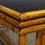 Handsome vintage Art Deco and Coastal style coffee or cocktail table composed of a petite rectangular rattan frame with...