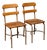 Mid-Century Schoolhouse Maple Desk/Dining Chairs c.1950 For Sale