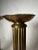Vintage Hollywood Regency Column Brass Pillar Candle Holders, a Pair For Sale - Image 9 of 12