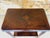 Art deco, vintage, two -tiered side table with shelf, 1930's. piece is made of walnut and a has a trapezoidal shape, (four...