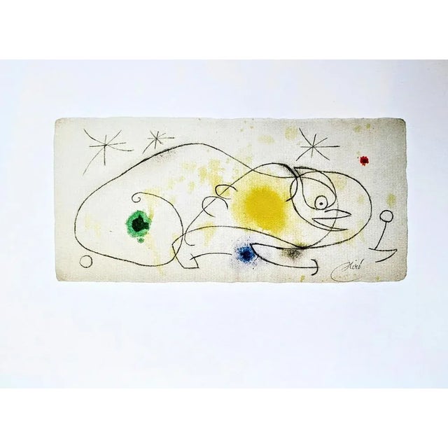 Modern Joan Miro, Bird, Star, Lithograph, 1976 For Sale - Image 3 of 3