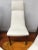 United Furniture Corporation Set of 5 Mid Century Modern High Back Dining Chairs | Adrian Pearsall Style Upholstered White Chairs | Vintage MCM Dining Room Seating For Sale - Image 4 of 12