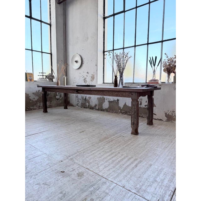 Farmhouse Table in Oak, 1890s For Sale - Image 15 of 18