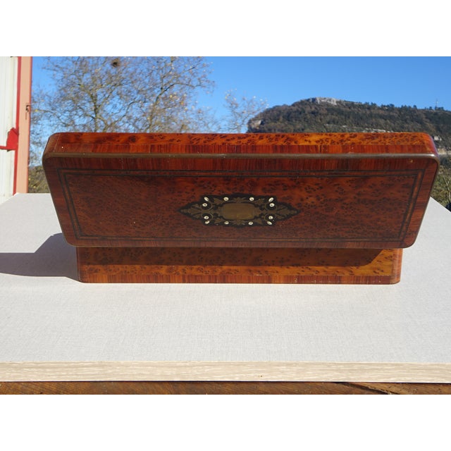 Cedar Wood Pen Case, 19th Century For Sale - Image 11 of 18