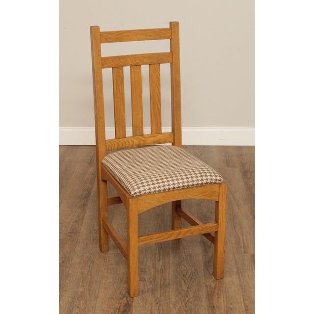 1990s Mission Style Oak Dining Chairs Set of 4 Chairish