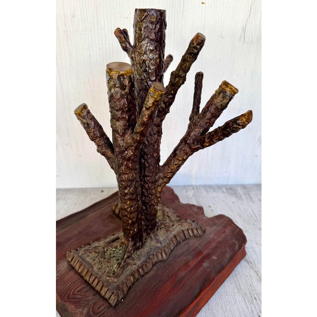 Mid 20th Century 20th C. Mid Century Modern Brutalist Brutal Steel Tree Sculpture Lamp Body For Sale - Image 5 of 11