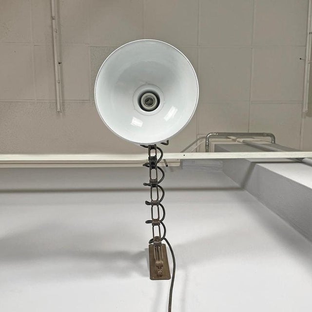 Mid-Century Modern Italian Pantograph Wall Lamps with White Metal Diffuser, 1960s, Set of 2 For Sale - Image 9 of 18