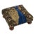 00 English Traditional Peacock Tapestry Footstool With Bun Feet For Sale