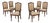 Set of Six Late 20th Century Walnut Dining Chairs With Sculptural Armchairs For Sale