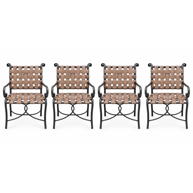 1980s Brown Jordan Patio Table and 4 Chairs For Sale - Image 5 of 5