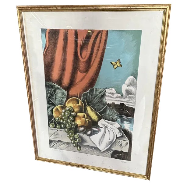 Gregorio Sciltian, Fruit, 1970, Color Lithograph, Framed For Sale