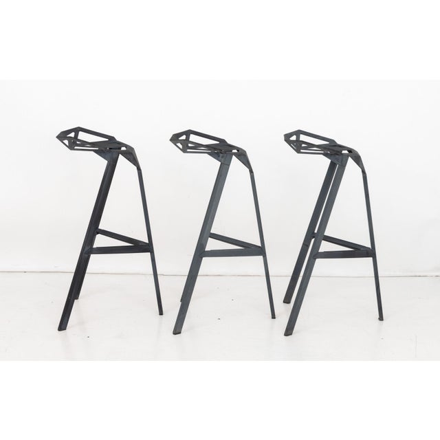 Metal Konstantin Grcic X Magis "Stool One" Bar Stools, 6 For Sale - Image 7 of 9