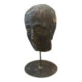 Image of Late 19th Century Hand Crafted Terracotta Sicilian Head of a Young Man For Sale