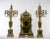 Bronze 19th Century French Gilt Bronze & Silvered Three Piece Clock Garniture For Sale - Image 8 of 13