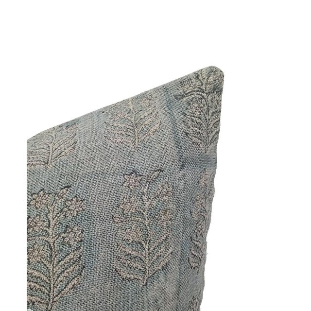 Not Yet Made - Made To Order Fabdivine Decorative Block Print Cushion Cover 14x14 Thick Linen- Inderdhanush For Sale - Image 5 of 6